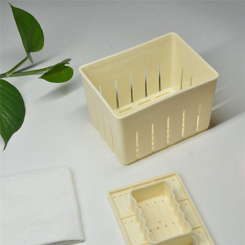 AEE2-2PCS Tofu-Press Mould Food Grade PP DIY Homemade Tofu-Maker Pressing Mold Kit Kitchen Tool Tofu-Box Tofu-Press Mold Kit