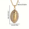 1PC New American Football Necklace Rap Punk Rock Jewelry Gift For Men Women Athletes Accessories