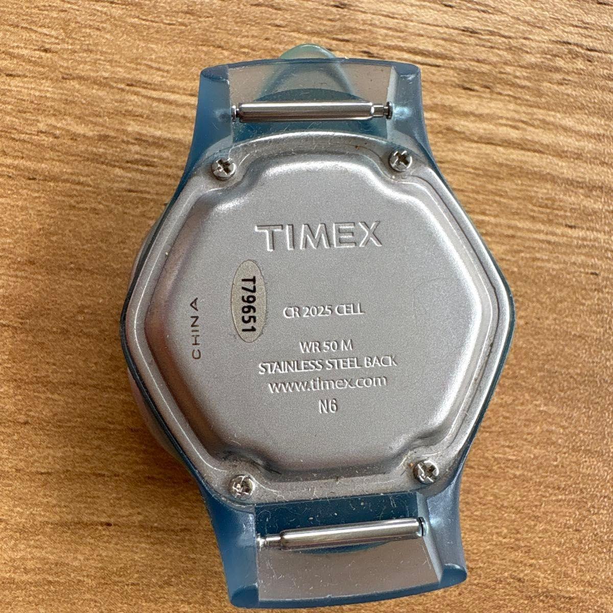 TIMEX T79651 CR2025 CELL WR 50M wristwatch No strap, dead battery, non-operation confirmed