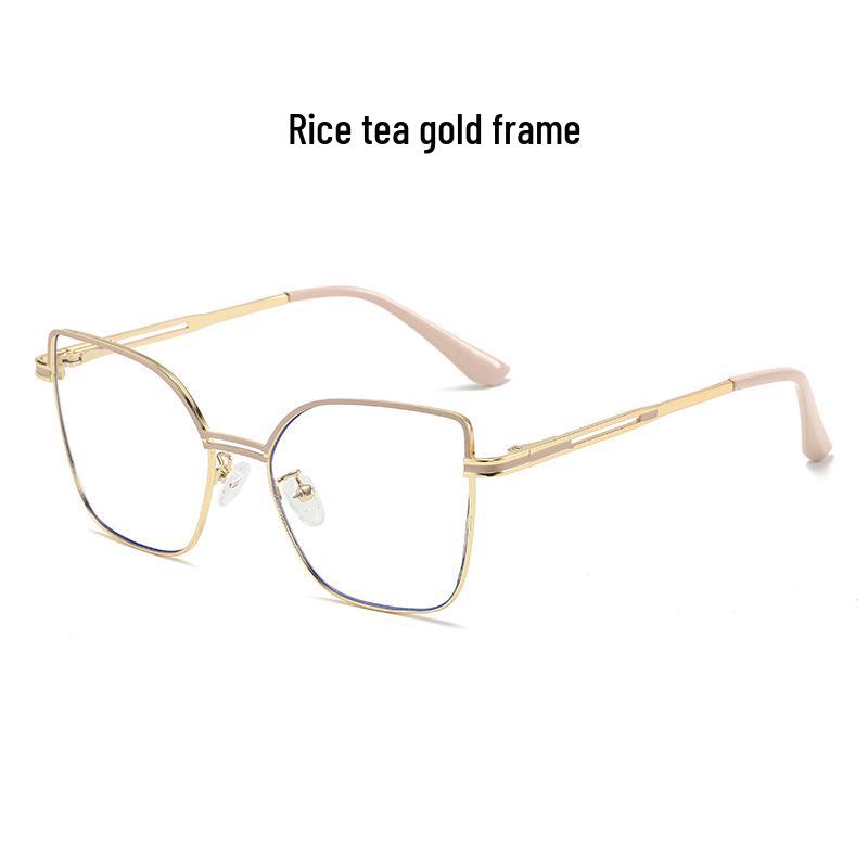 2025 Women s Retro Anti-Blue Light Photochromic Glasses - Metal Hollow Frame, Stylish & Lens-Ready Anti-Blue Light