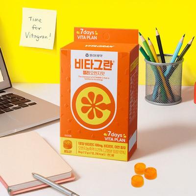 [Tangle Jelly] Dong-A Pharmaceutical Vita Gran Jelly Orange Flavor (12g X 7)