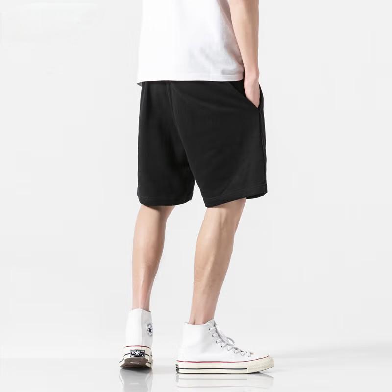 Li Ning Solid Color Logo Print Casual Shorts Men Shorts Black YKST057-2