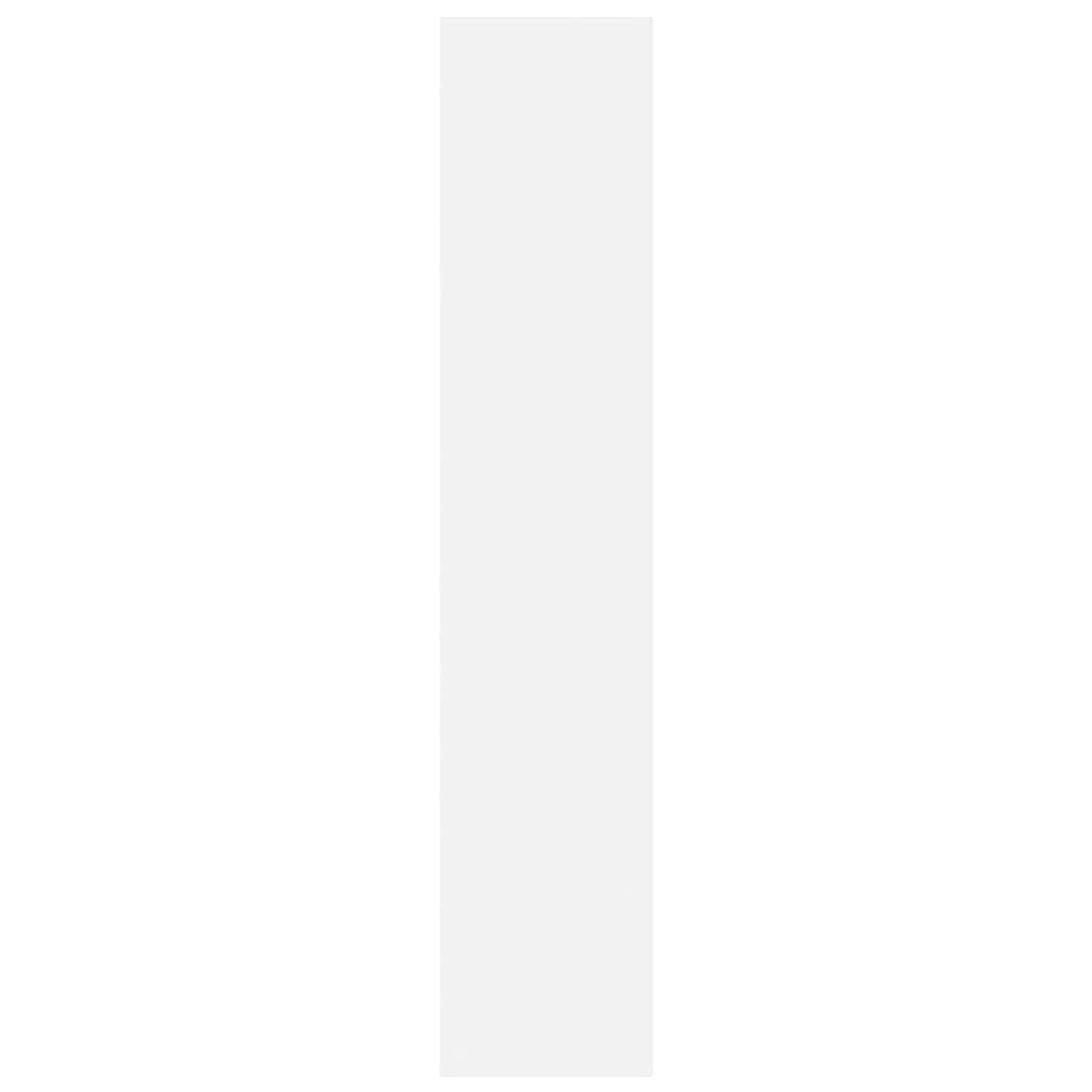 Wall Mounted Shoe Cabinet White 80 x 18 x 90 cm Engineered Wood