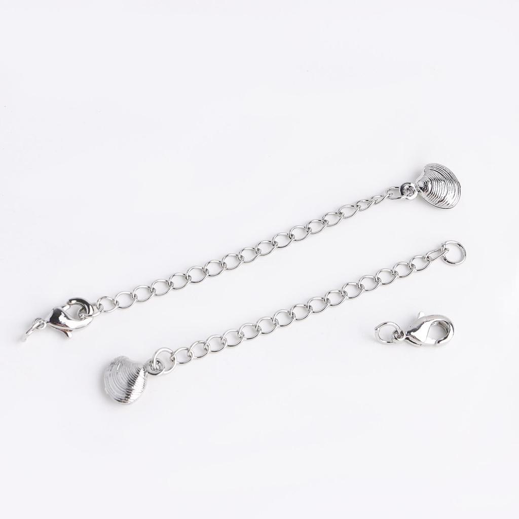 18K Gold-Plated Dolphin Shell Tail Extension Chain for DIY Bracelets/Necklaces with Lobster Clasp – High Color Retention, Fashionable Light Luxury