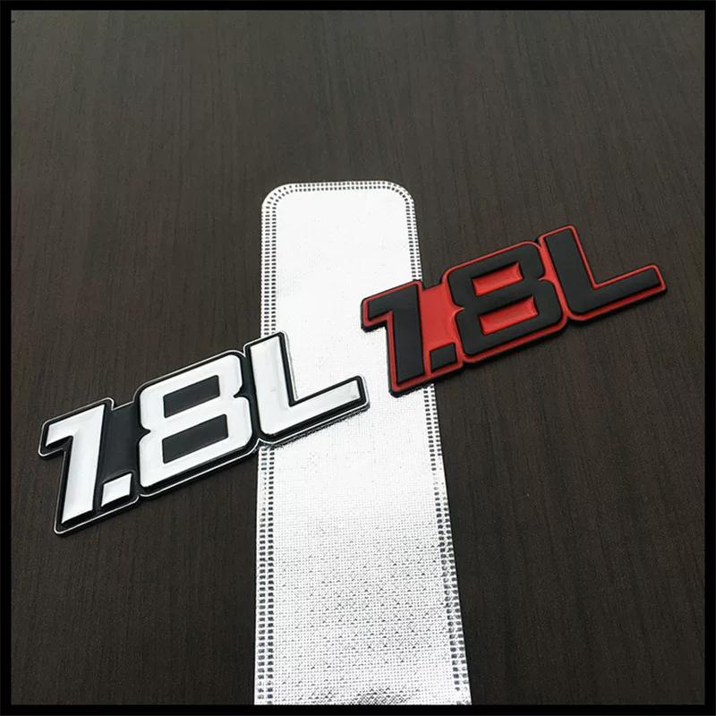 Car displacement tail label 1.8L2.3L2.4L3.0L4.0L5.7L metal displacement car sticker, body sticker