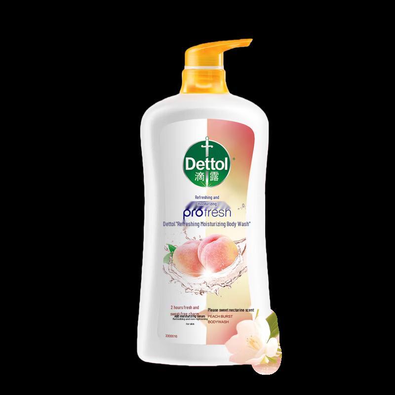 Dettol Long-Lasting Peach Moisturizing Shower Gel