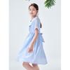 Mengtejiao Girls' Summer 2026 Lyocell Doll Collar Dress
