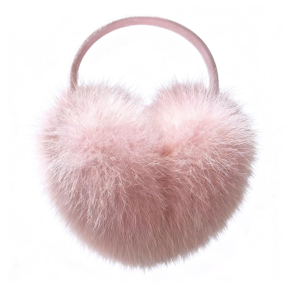 Vintage Faux Mink Fur Earmuffs Fuzzy Ear Warmers Covers For Womens Girls Winter Fashion Adjustable Soft Warm Faux Fur EarMuffs