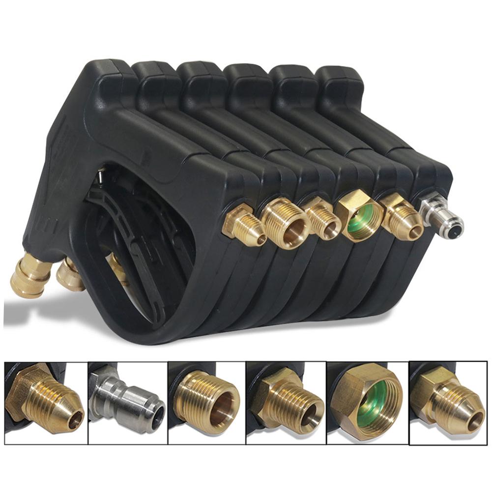1 Pcs High Pressure Washer Gun Water Snow Foam Lance Spray Gun 5 Pcs Quick Nozzle Car Washing Kit Cleaning Tools