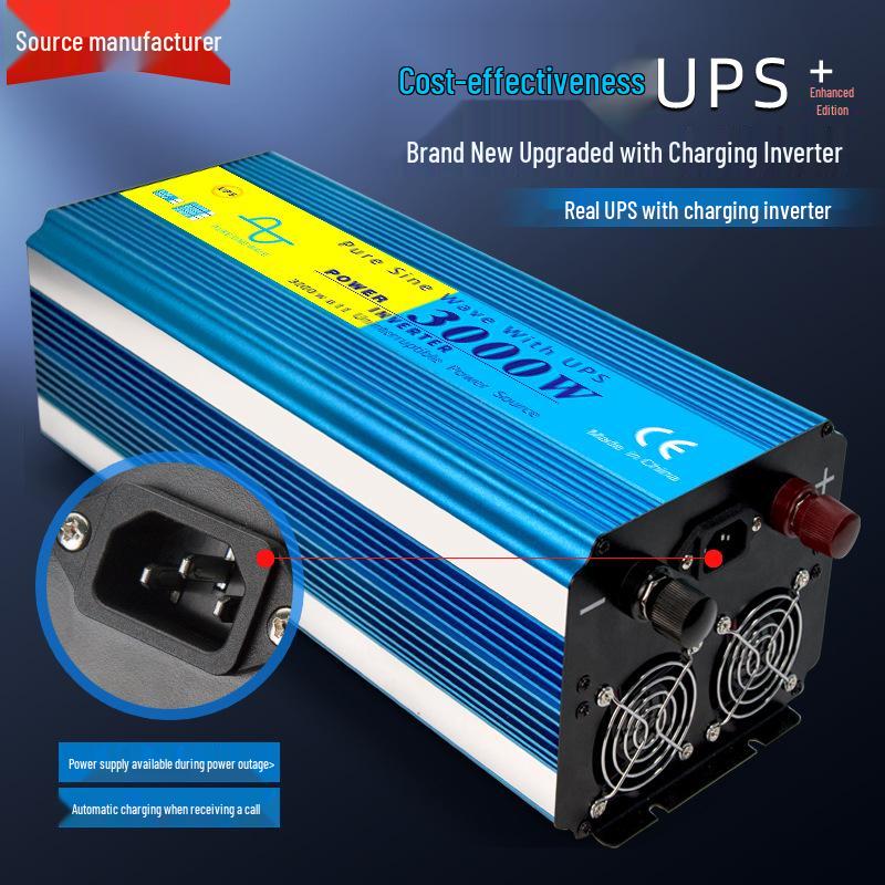 3000W Sine Wave UPS Inverter with LCD Screen and Charging Function - DOXIN 24V to 110V