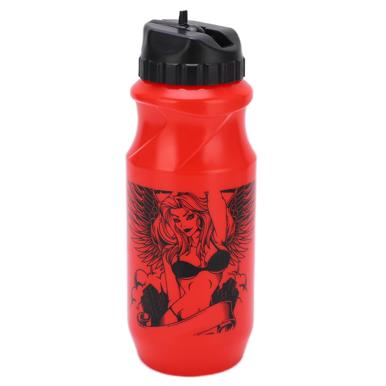 

Bike Water Bottles 650ml Easy Clean Bottle Mouth Widened Pull Out Spout Sports Bottle for Riding червоний