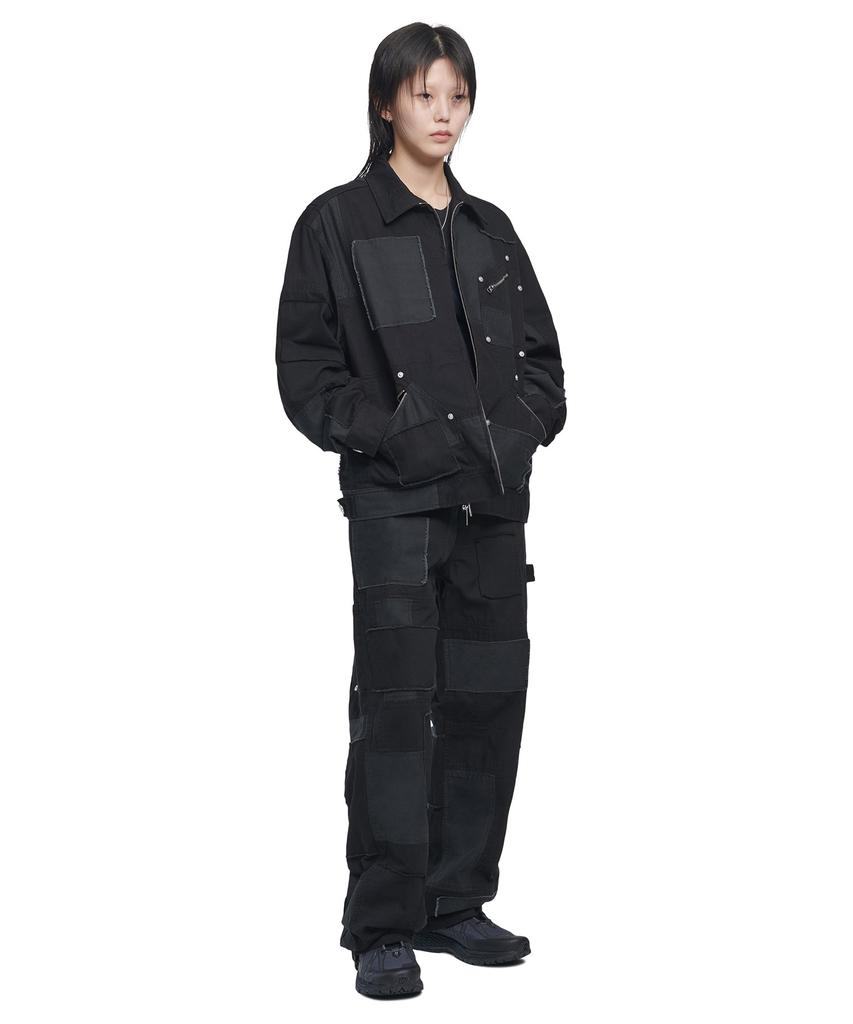 Nomaenyueol Multi Panel Work Pants - Washed Black