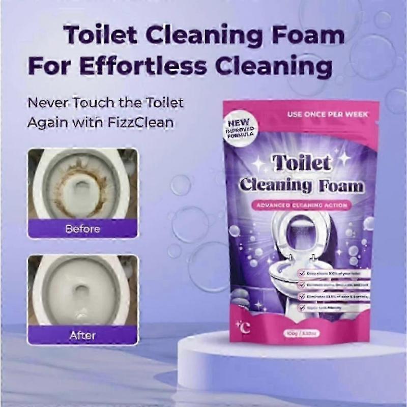 3X Fizzclean Toilet Foam Cleaner, Insta-Action Fizzclean Foam Cleaner 2026