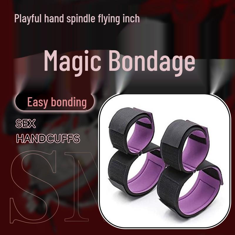 Bondage Door Restraint Strap and Handcuffs Set