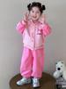 Kuromi Girls' Spring/Autumn 2025 Fashionable Baseball Uniform Two-Piece Set - Trendy Sporty Outfit