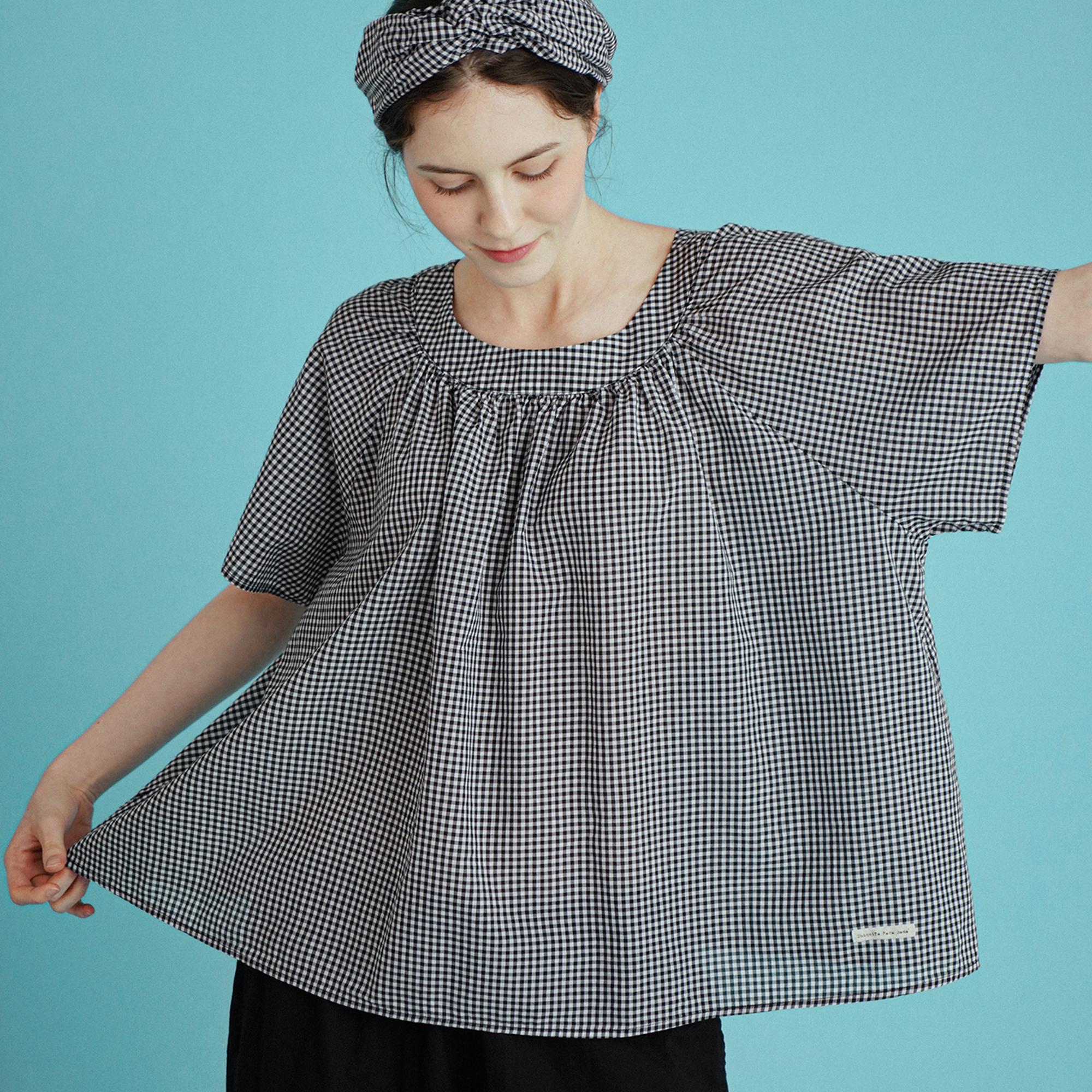 Chikita Rom Blouse Sleeveless (Check) Black 232304Cbk Black/Free (Xs~L. 44~77)