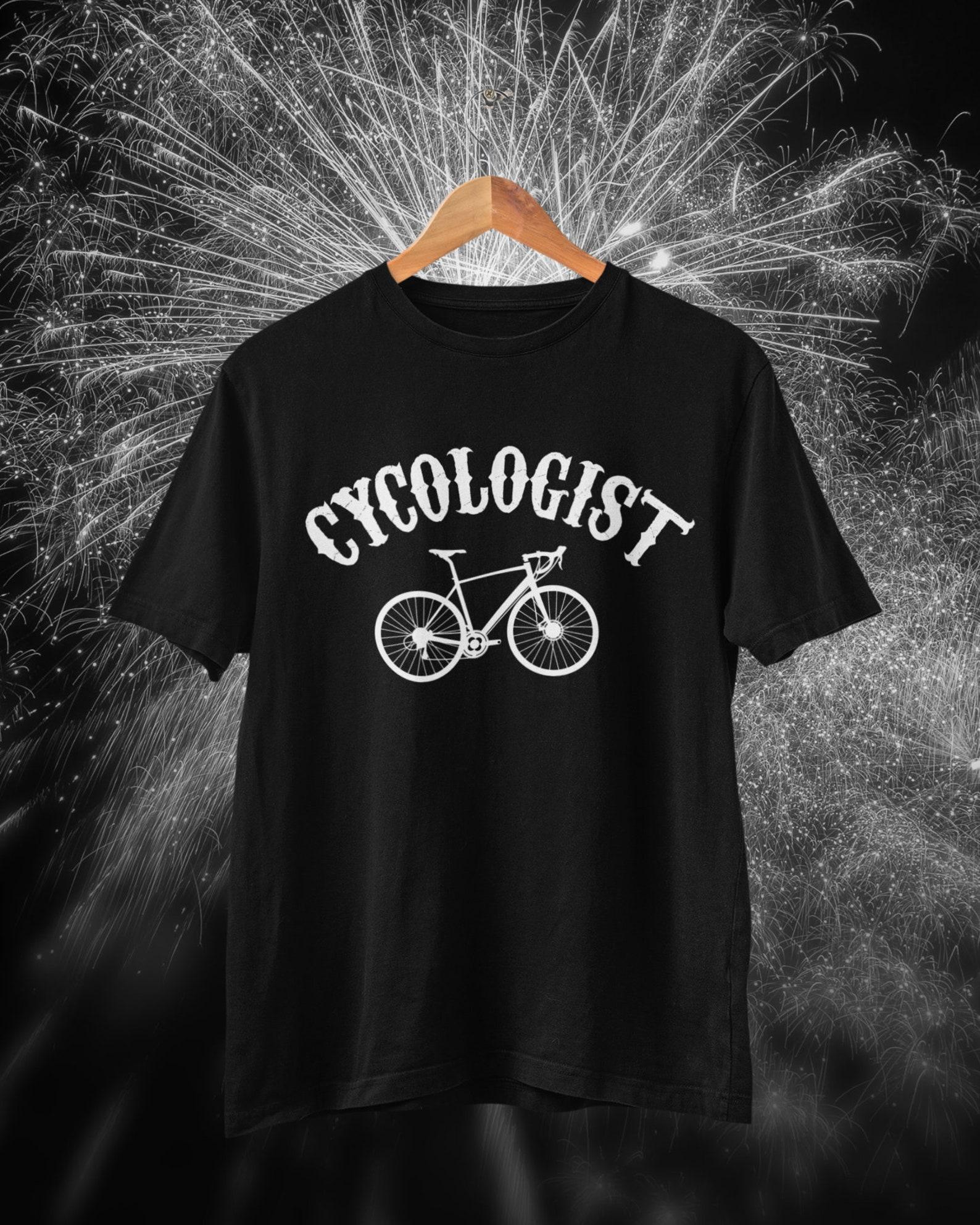 Cycologist Funny Cycling T Shirt Phsychologist Pun 4XL