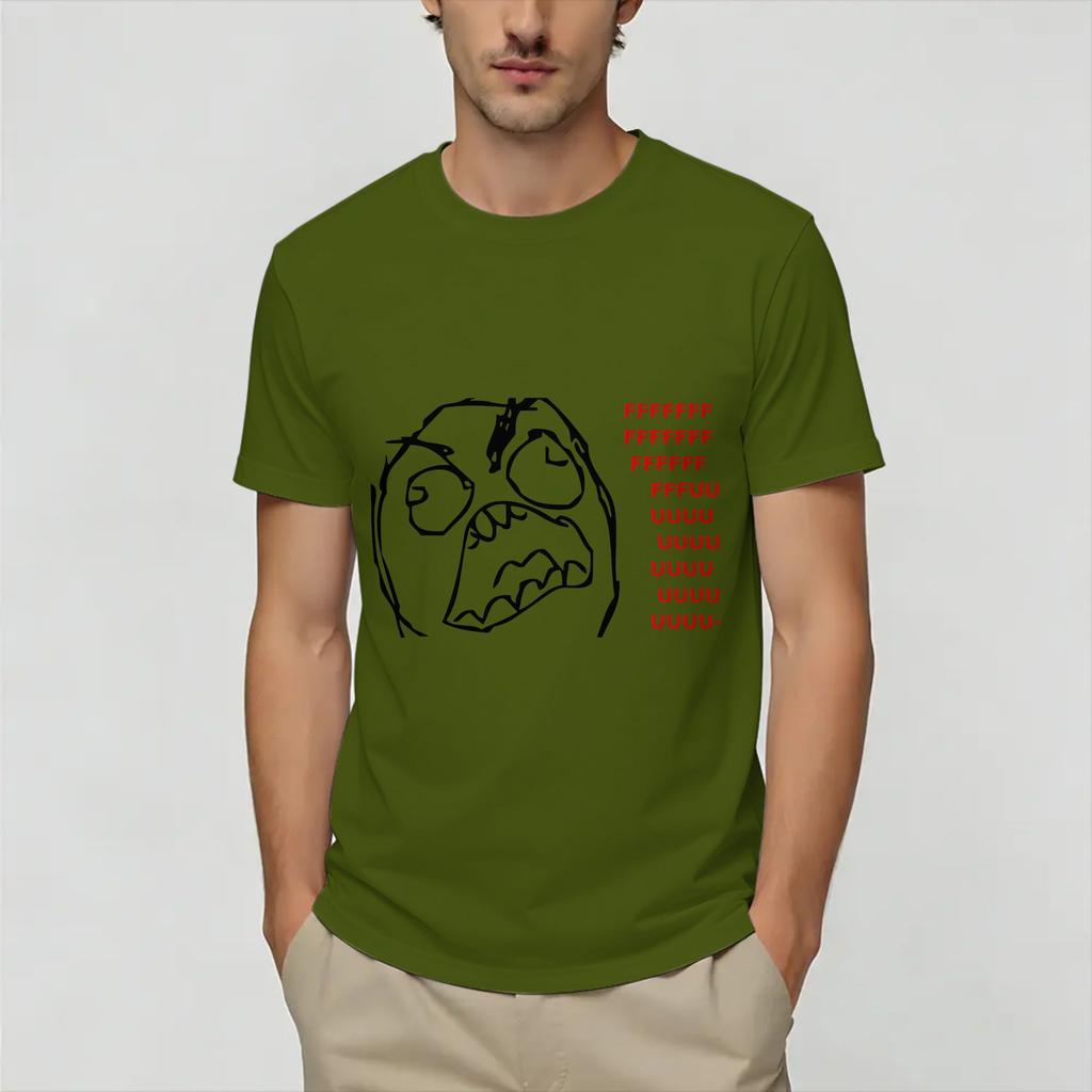 Rage Comic Trollfac T Shirt Summer Popular T Shirts Adult 100 Cotton O Neck Plus Size Top Tees Short Sleeve Awesome Tops