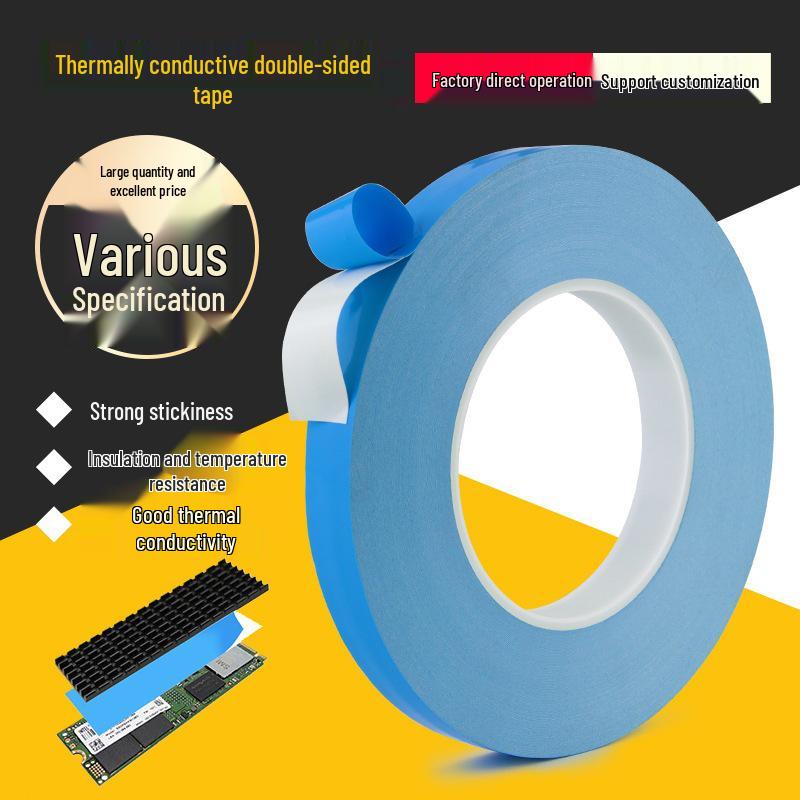 Weiteng Thermal Conductive Double-Sided Tape for LED Panel: Strong Adhesive Insulating Blue Film Fiberglass.