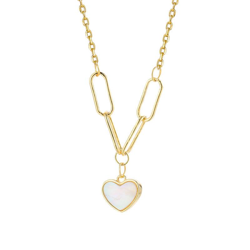 Love Necklace Light Luxury Niche Simple Necklace Summer Necklace New Year Women's Collarbone Chain