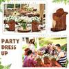 10 set Western Cowboy Boots Flower Boxes Centerpiece Boot Shape Box Decorations Western Theme Party Boot Gift for Wedding Supplies(Brown, Classic)