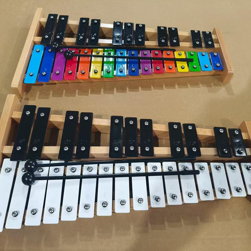 Orff 27-Tone Aluminum Plate Glockenspiel - Children's Educational Percussion Xylophone
