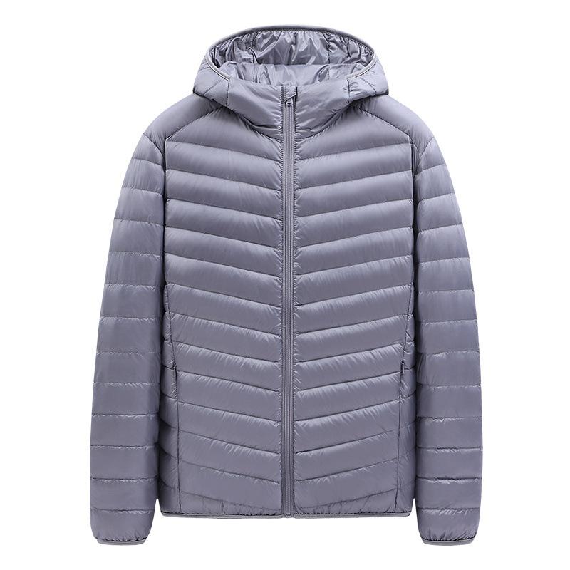 Clothing Autumn and Winter Men and Women with The Same Paragraph 90 Down Light Down Jacket Loose Hooded Couple Models Jacket