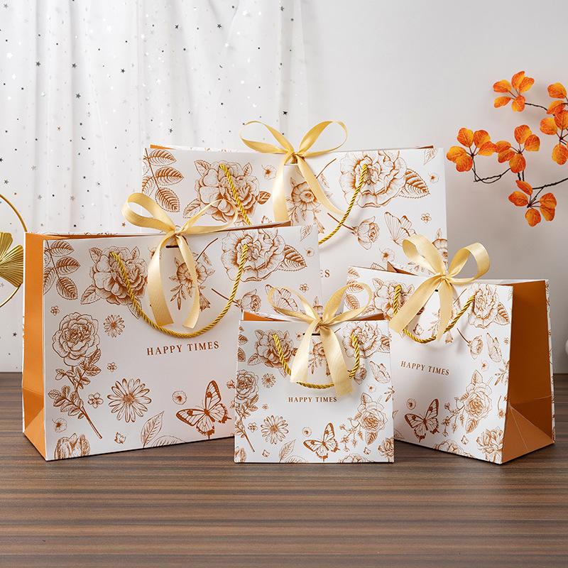 Premium Sense, Presentpåse, Handhållen Klädförpackningspåse, Papperspåse, med Band, Souvenirpåse, Presentpåse