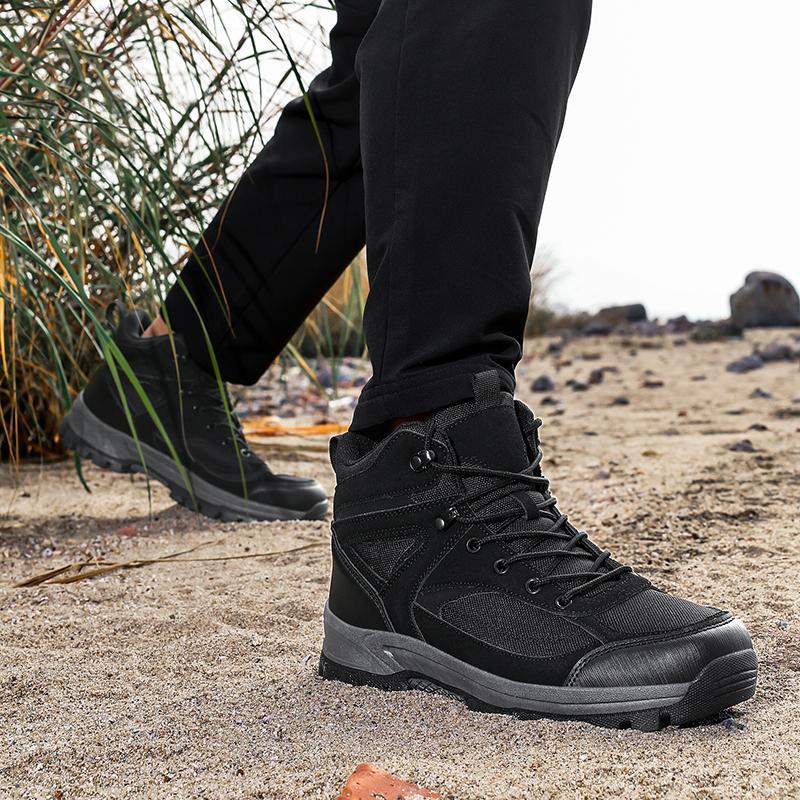 Men's Hiking Shoes Outdoor Adventure Hiking Shoes High-top Hiking Shoes Winter Shoes Wear-resistant Snow Boots