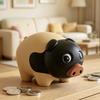 Adorable Flower Pig Piggy Bank for Kids - Deposit & Withdraw Coins/Bills, Decorative Money Box