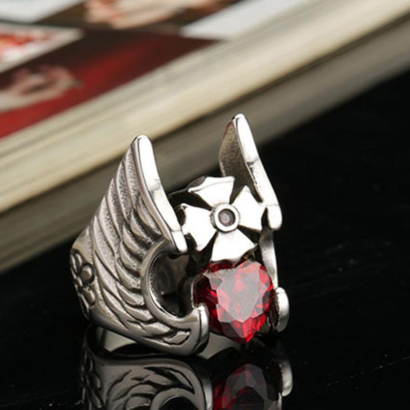 

Мужской панк-индивидуальный узор из титановых стальных колец Кольцо Тора 11 серебряный