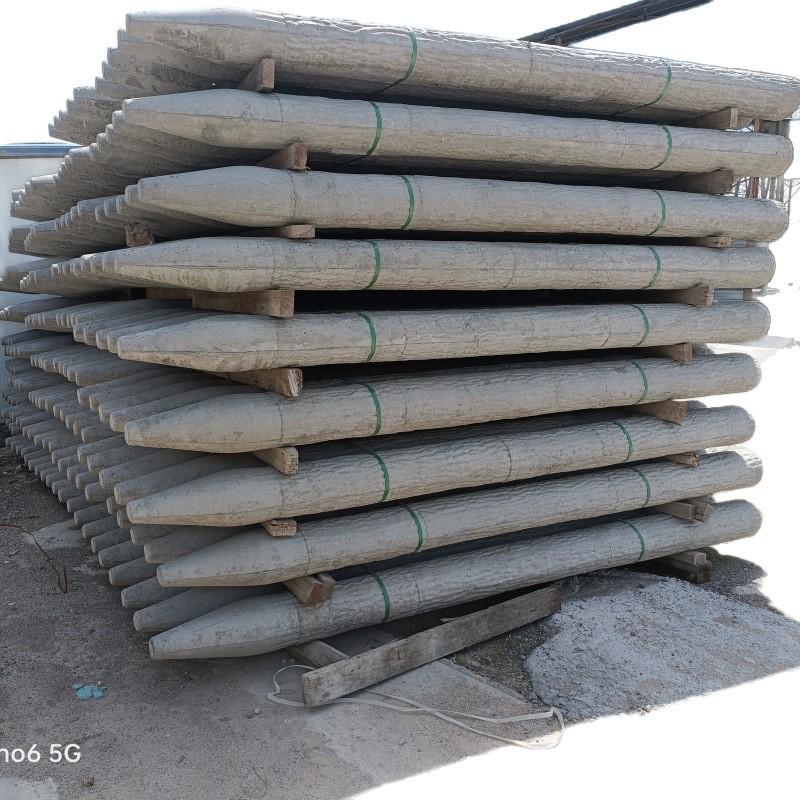 Faux Wood Stump Concrete Railing and Slope Protection for Scenic Areas and Riverbanks