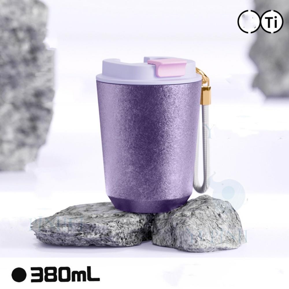 Coffee Travel Mug Titanium Liner Thermal Insulated Coffee Mug with Lid, Leakproof Coffee Thermos Tumbler for Hot&Cold Drinks