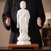 Chinese-style feng shui white porcelain standing lotus, Amitabha Buddha statue guiding figure, standing figure, household cerami
