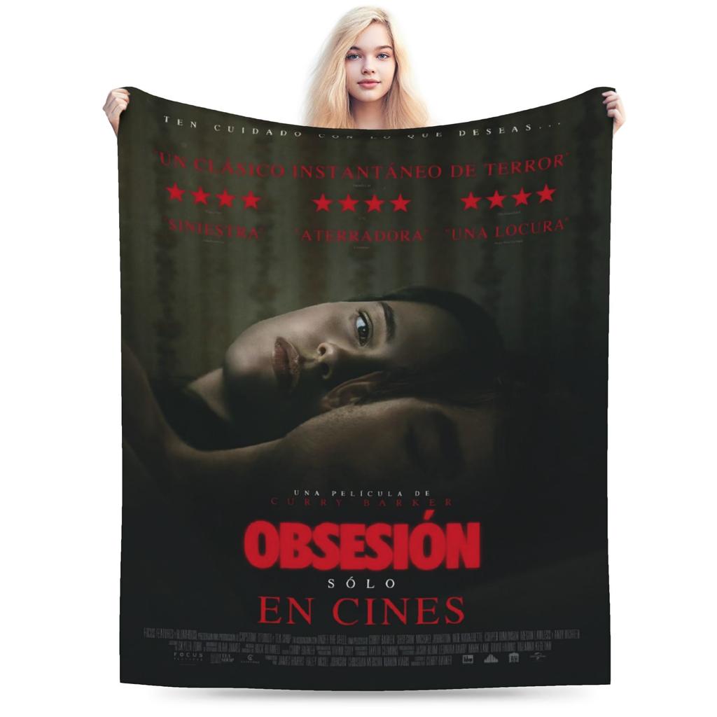 Funny Obsession Horror Movie Blanket Soft Flannel Relax Throw Blanket Machine Washable