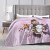 D-Diddles Plush Blankets Diddl Catoon Funny Throw Blankets for Home Hotel Sofa  150*125cm Bedspreads