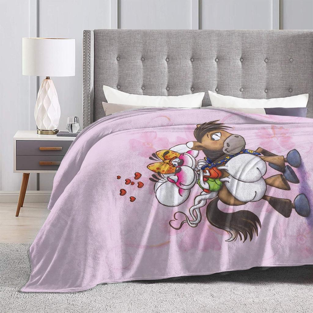 D-Diddles Plush Blankets Diddl Catoon Funny Throw Blankets for Home Hotel Sofa 150*125cm Bedspreads
