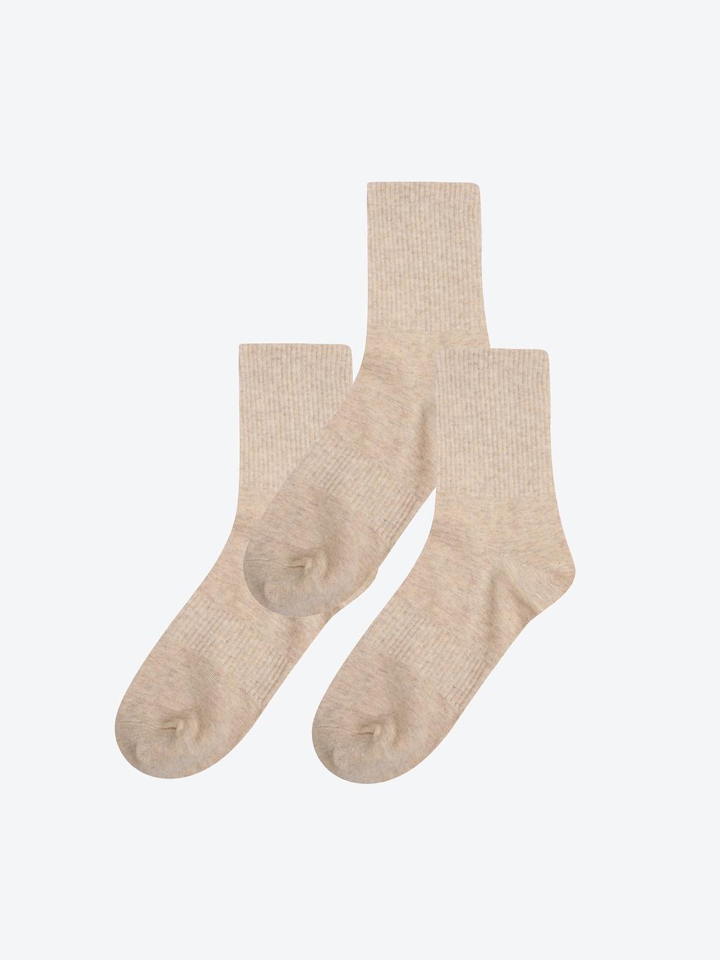 

[Standard] 3-Pack Golji Middle Socks HPAO3FA206