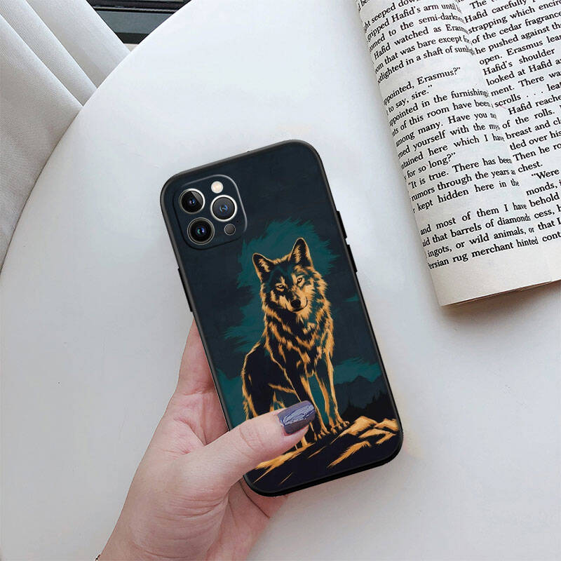 MH148 Animal Wolf Phone Shell Case for iPhone 7 8 11 12 13 14 15 16 17 16E XS Pro Max XR X SE Air