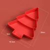 Silicone World Christmas Tree Fruit Plate Home Snack Plate Plastic Nut Candy Dish Melon Seeds Dried Fruit Box Lazy Snack Box