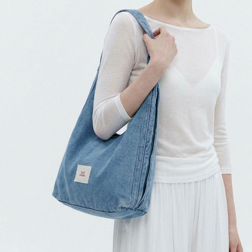 Fluit Studio Thick Denim Triangle Denim Shoulder Bag Handbag