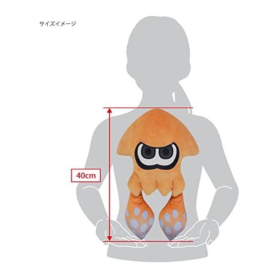 Sanei Boeki Splatoon 3 ALL STAR COLLECTION Squid (M) Orange W26D11H40cm Stuffed Toy SP38