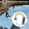 Multifunctional Carabiner Hanging Buckle Strong Load-bearing Aluminum Alloy Versatile Rotating D-type Carabiner Clip