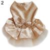 Pet Dog Puppy Bow Gauze Dress Skirt Cat Sequin Princess Clothes Apparel