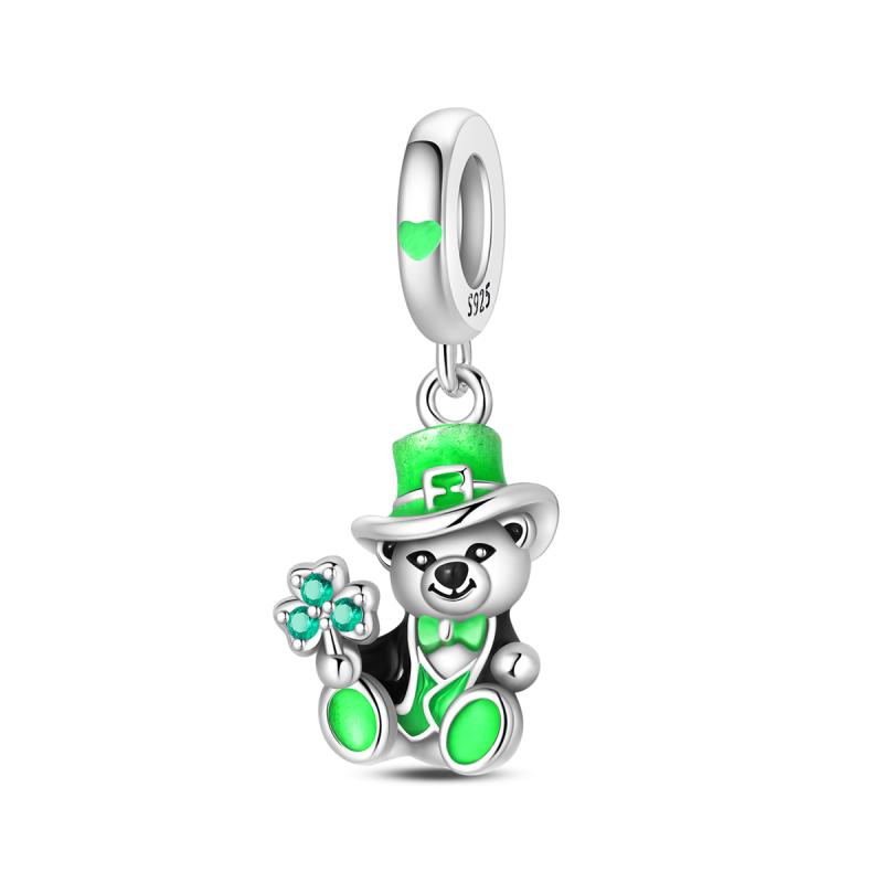 Přívěsek s korálkem Charm Měděná světluška Láska Srdce Kočky Psi Slunečnice Charm Pro náramek Ženy DIY Šperk Dárek