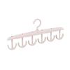 Wave Design Multi Hook Clothes Hanger Space Saving Closet Organizer with Six Hooks for Accessories Scarves Belts and More