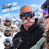 Realistic Face Balaclava Old Man Ski Masque Winter Funny Full with Coverage Masque Neck Coverage Pattern Cosplay Costume for Skiing Snowboarding
