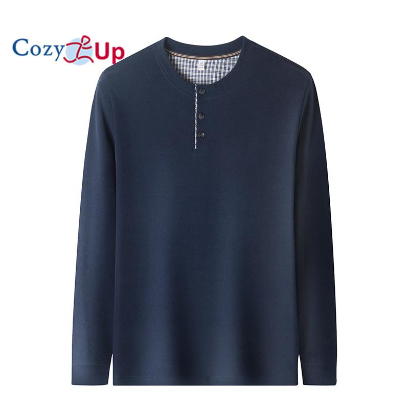 Men's Fall/winter German Velvet Sweatshirt Color Block Design Anti-static Anti-pilling