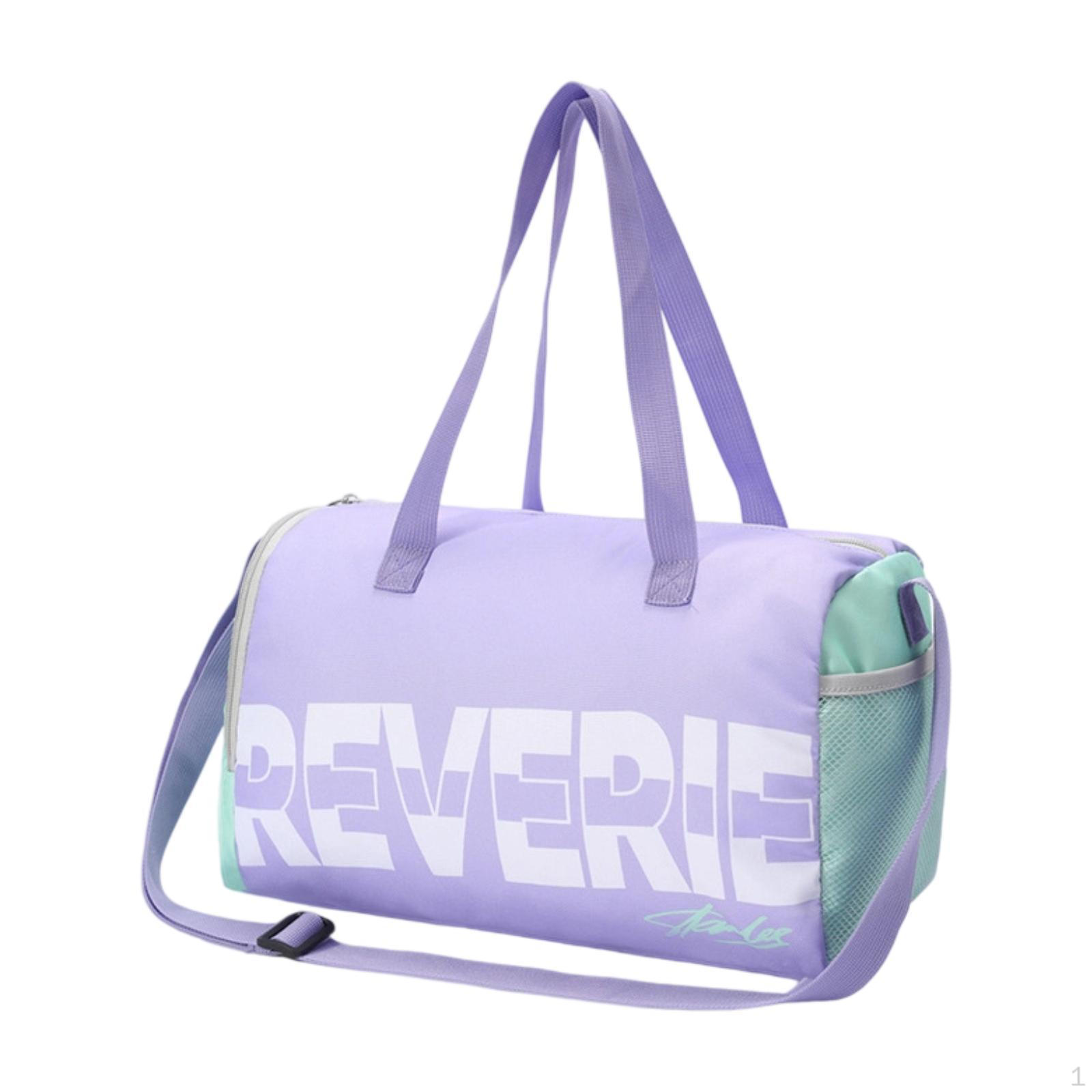 

Gym Bag Crossbody Bags Shoulder Portable Tote Carry Waterproof Handbag Sports Fitness for фіолетовий