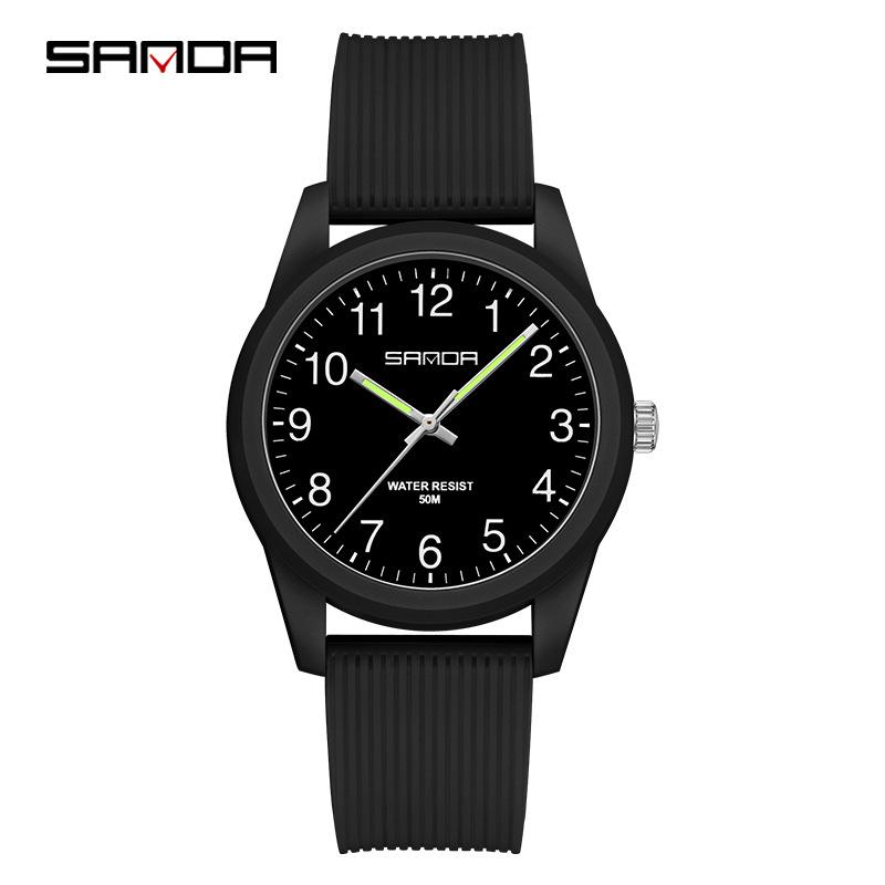 Sanda Creative Calendar Wristwatch for Students – Versatile Fashion Dial for Men & Women